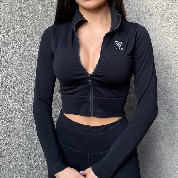 Long sleeve work out zip up - Picture 4 of 4